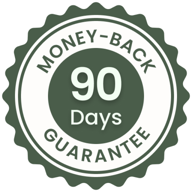 90 Days Money-Back Guarantee badge